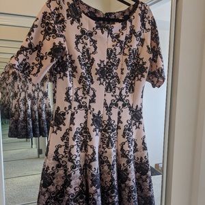 Dress Barn Pink to black dress